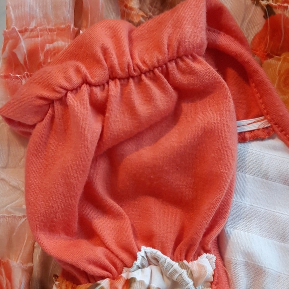 AGB Floral Design Ruffle Tank Top  Size  XL - Picture 7 of 11